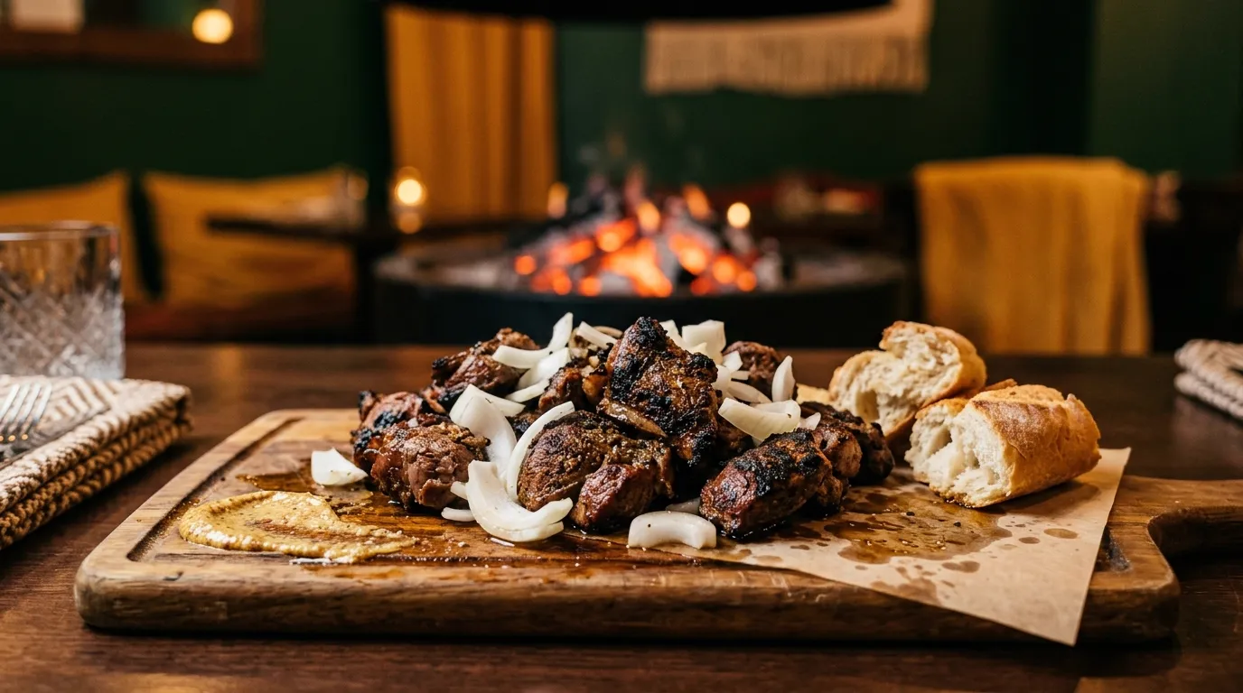 Dibi d’agneau grillé au feu de bois